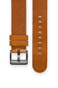 The CRONOMETRICS brown genuine Italian leather strap