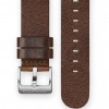 The CRONOMETRICS dark brown genuine Italian leather strap