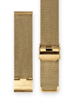 The CRONOMETRICS stainless steel Milanese strap in gold
