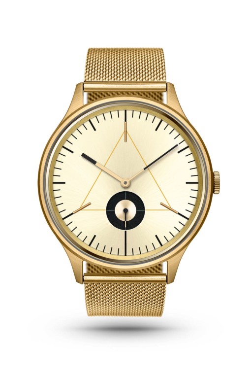 CRONOMETRICS Architect S17 gold watch (front view)